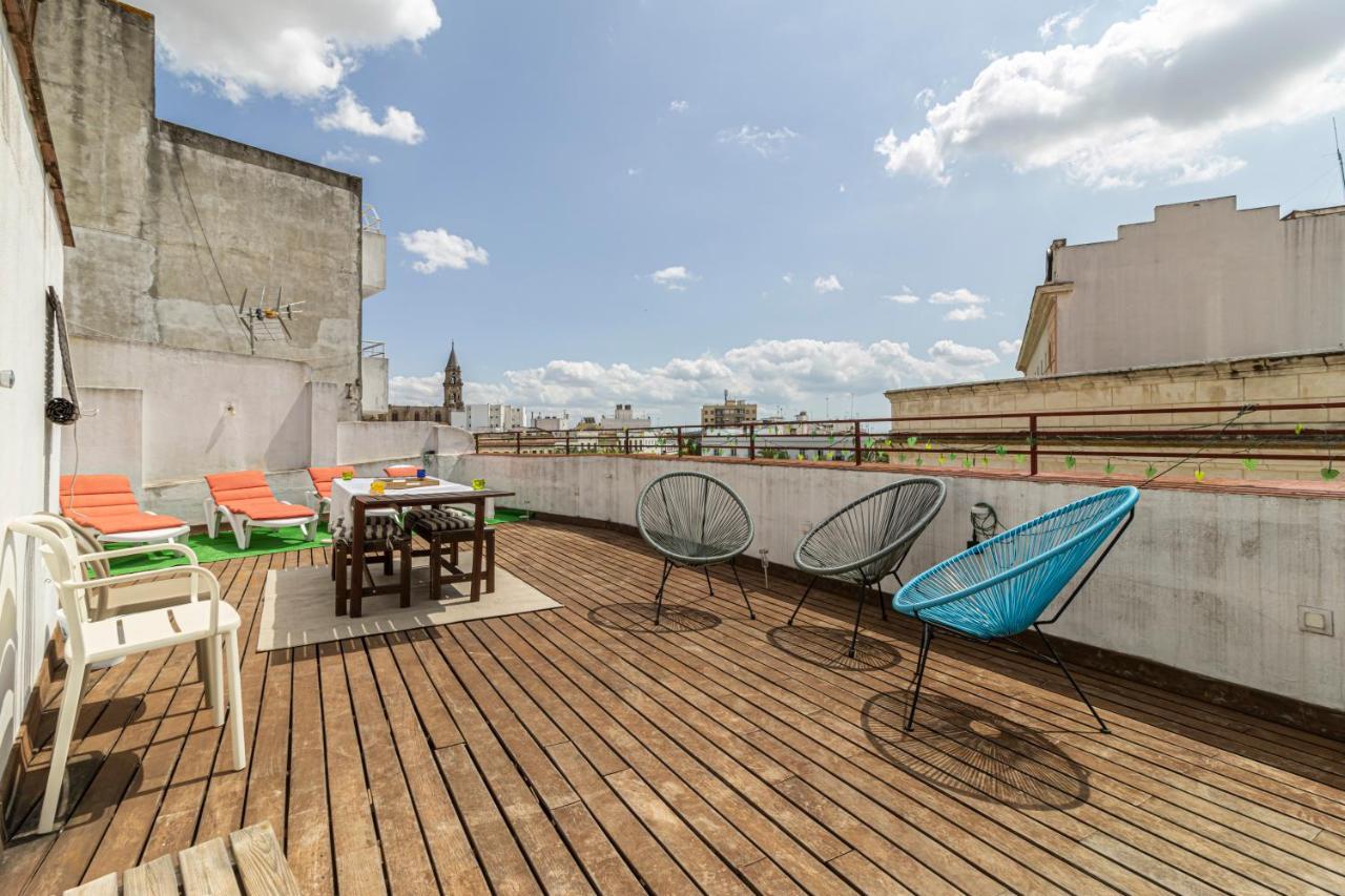 Top Atico Plaza Del Arenal - Gran Terraza - Vistas - Solarium ヘレス エクステリア 写真